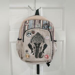 Himalayan hemp hippie boho bohemian backpack